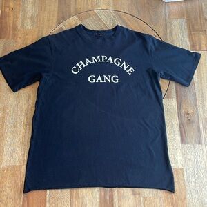 3/$15 - Black 'Champagne Gang' T-Shirt